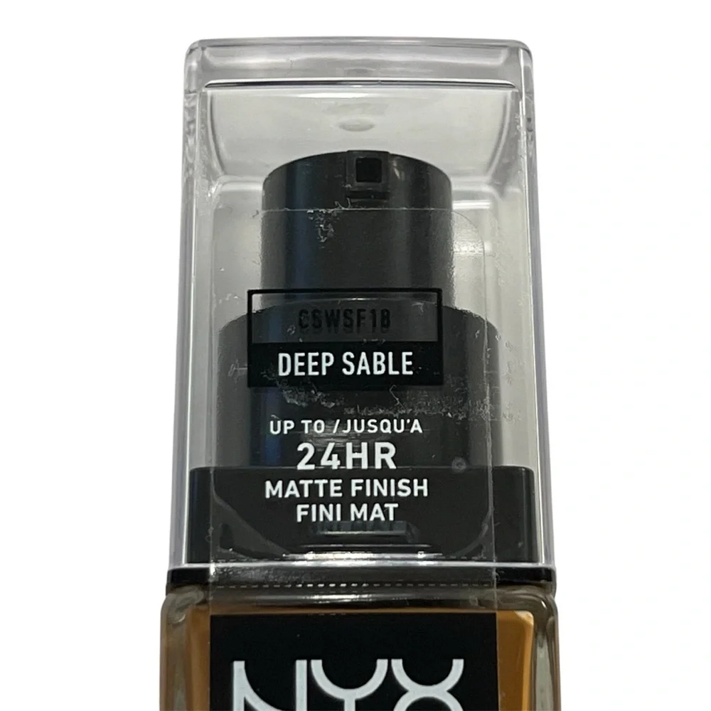 NYX PROFESSIONAL MAKEUP 18 Deep Sable Can't Stop Won't Stop Foundation 1oz